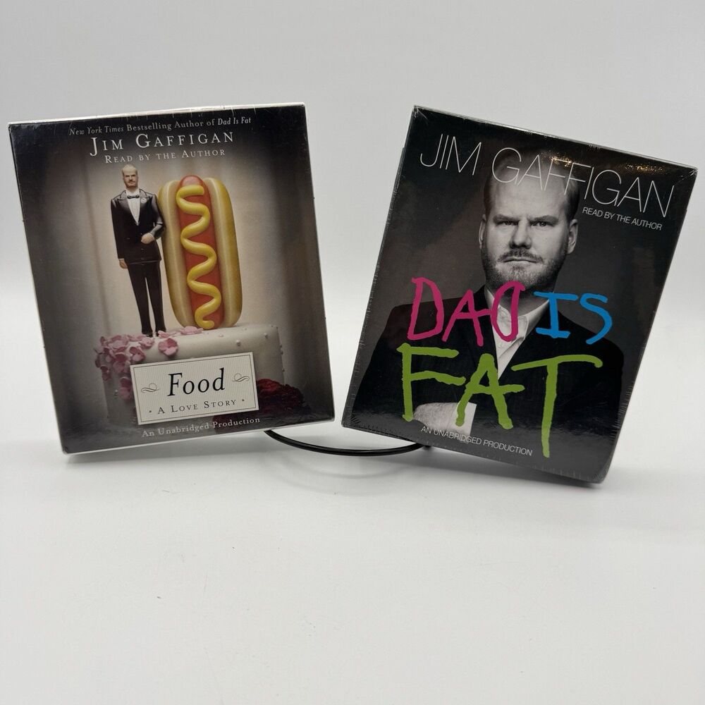 Jim Gaffigan Audiobook CD Lot Food A Love Story Dad Is Fat 11 Disc